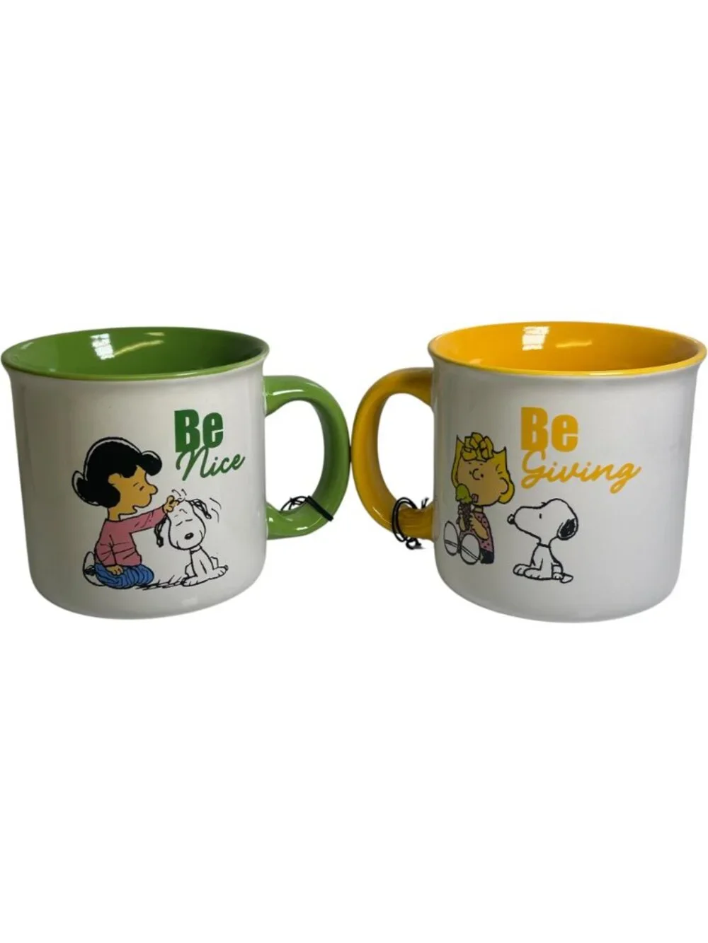 Peanuts Snoopy Sally Mug Set Gibson Homewares Be Nice Be Giving Ceramic 21oz